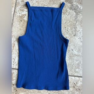 We The Free Royal Blue Ribbed Tank Top